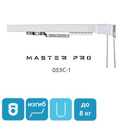 Однорядный карниз 055С для тяжелого веса штор, размер ИНД. 055С